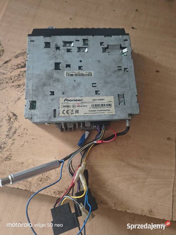 Radio Pionier deh4700bt Ciche