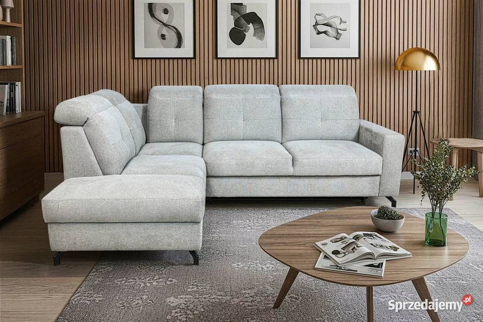 Nowoczesny narożnik Sułtan funkcja spania śląskie