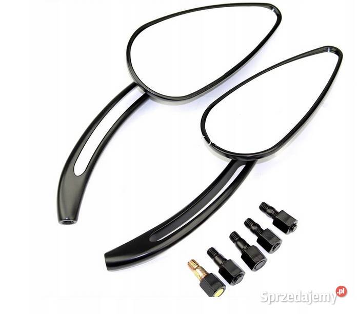 LUSTERKA MOTOCYKLOWE CZARNE CZASZKA Z METALU Sosnowiec sprzedam