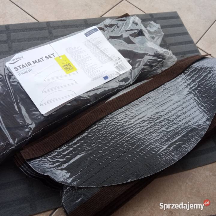Nakładki dywanowe na schody MERADISO brąz wenge Warszawa