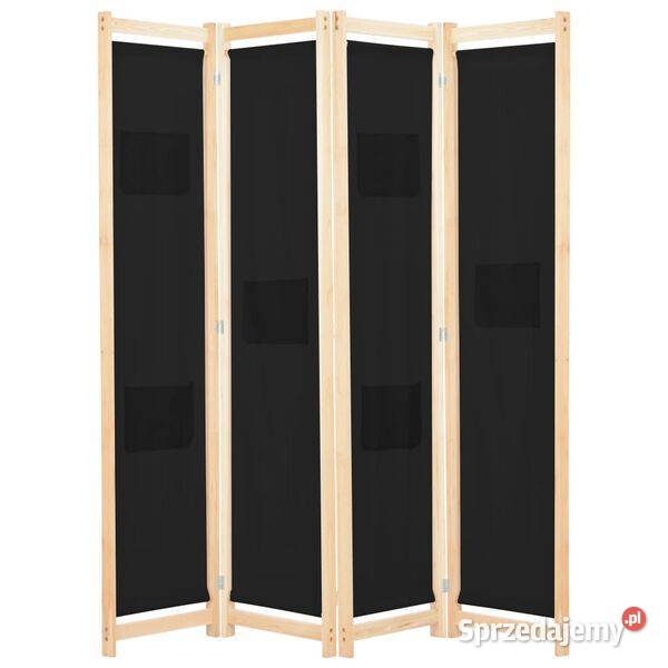 vidaXL Parawan 4panelowy czarny 160x170x4 Warszawa