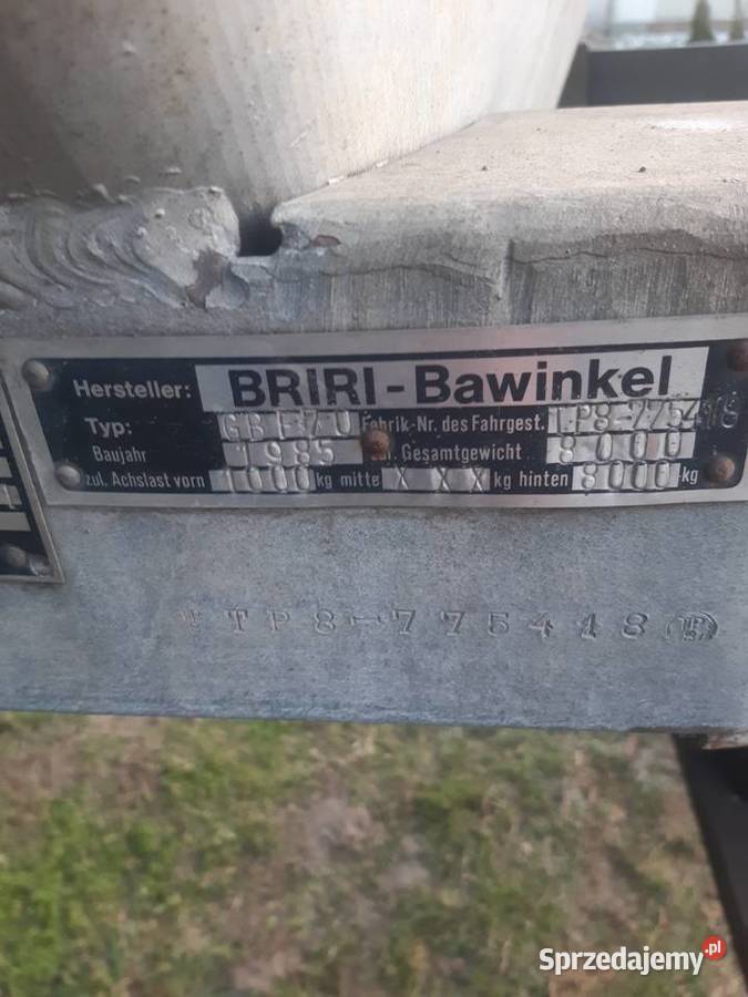 Beczkowóz 6000l BRIRI ocynk