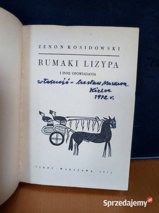 rumaki lizypa zenon kosidowski pierwsze wydanie