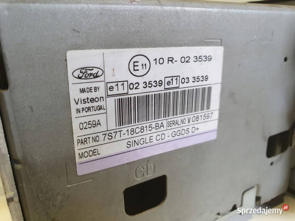 Ford Mondeo MK4 S RADIOODTWATRZACZ CD radio lubelskie Rudka sprzedam