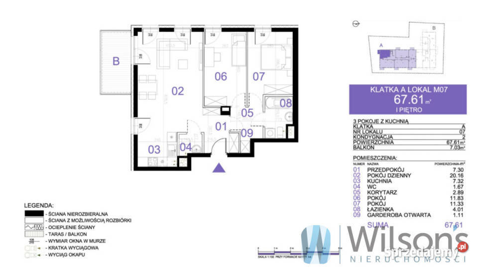 Mieszkanie 6761m2 3 pokoje Piastów sprzedam