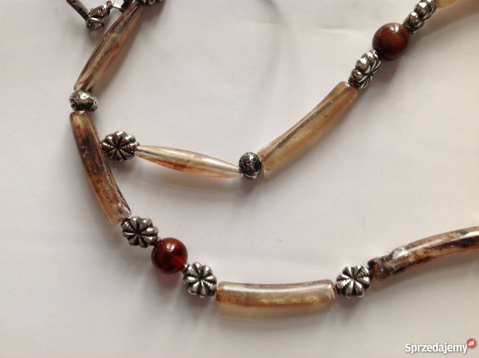 Naszyjnik ze sztucznego bursztynu Ozdoby Częstochowa