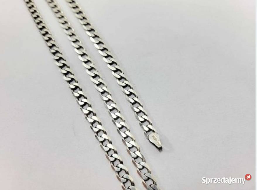 Srebrny łańcuszek Męski próba 925 srebro Głogów