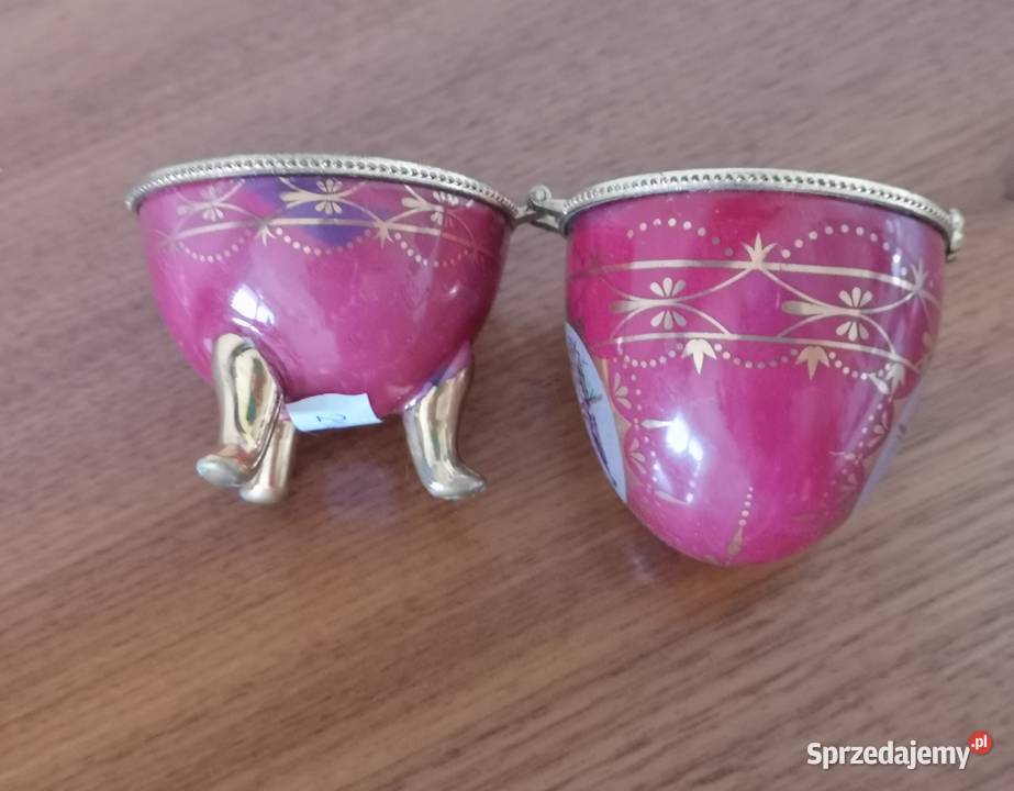 Jajko szkatułka porcelana vintage kujawsko-pomorskie Toruń