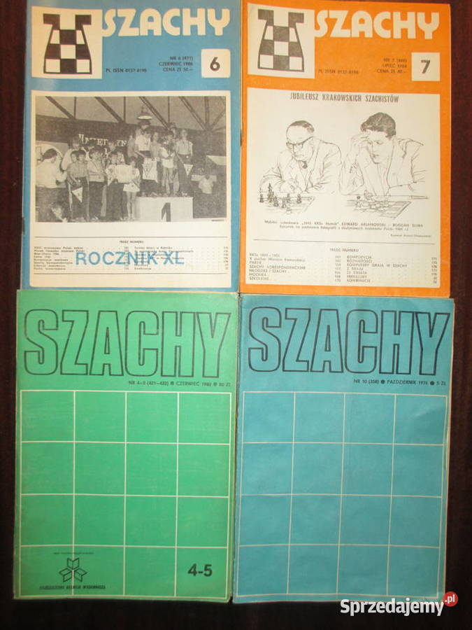 Czasopismo Szachy 52 egz z lat 19761990 mazowieckie sprzedam