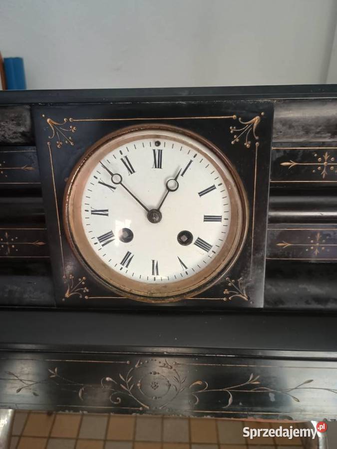 Marmurowy zegar kominkowy francuski Rzeszów