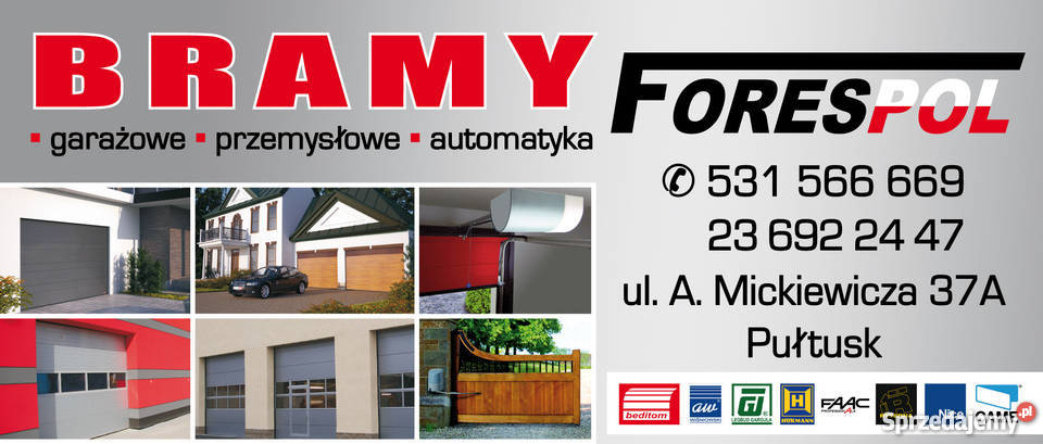 Brama Drzwi Garażowe UCHYLNE do otworu 2400x2100 Pułtusk