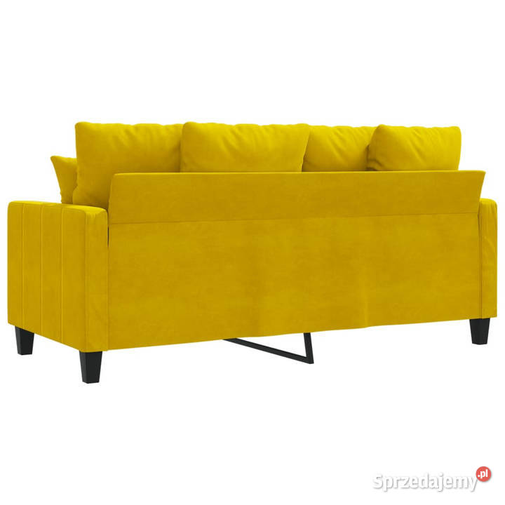 Sofa 2osobowa żółta 140 tapicerowana aksamitem Warszawa