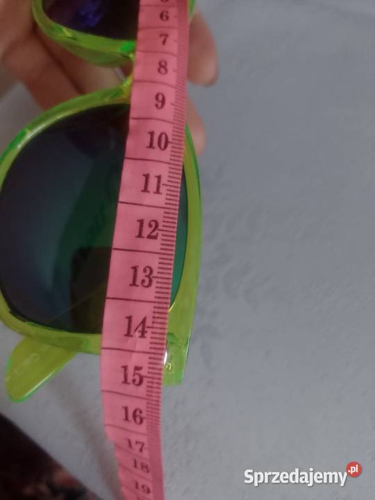 Neonowe zielone okulary przeciwsłoneczne Dla kobiet Kraków