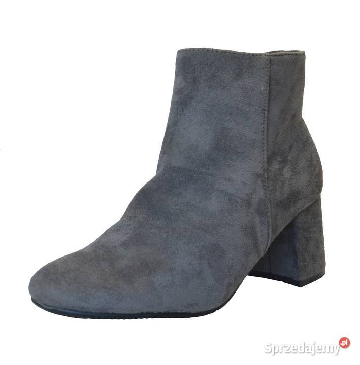 Szare ocieplane damskie botki rozmiar 37 shfn10 inna
