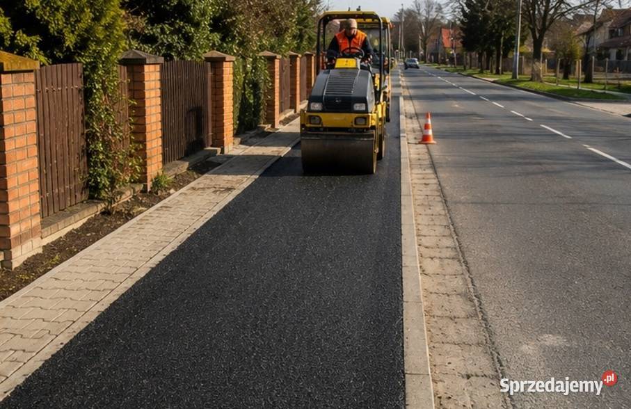 Usługa asfaltowania Wrocław placu chiodnika Wykopy, roboty ziemne