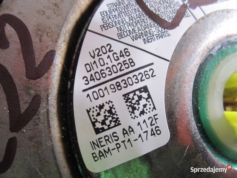 QASHQAI I J10 10r AIRBAG poduszka kierowcy 98510