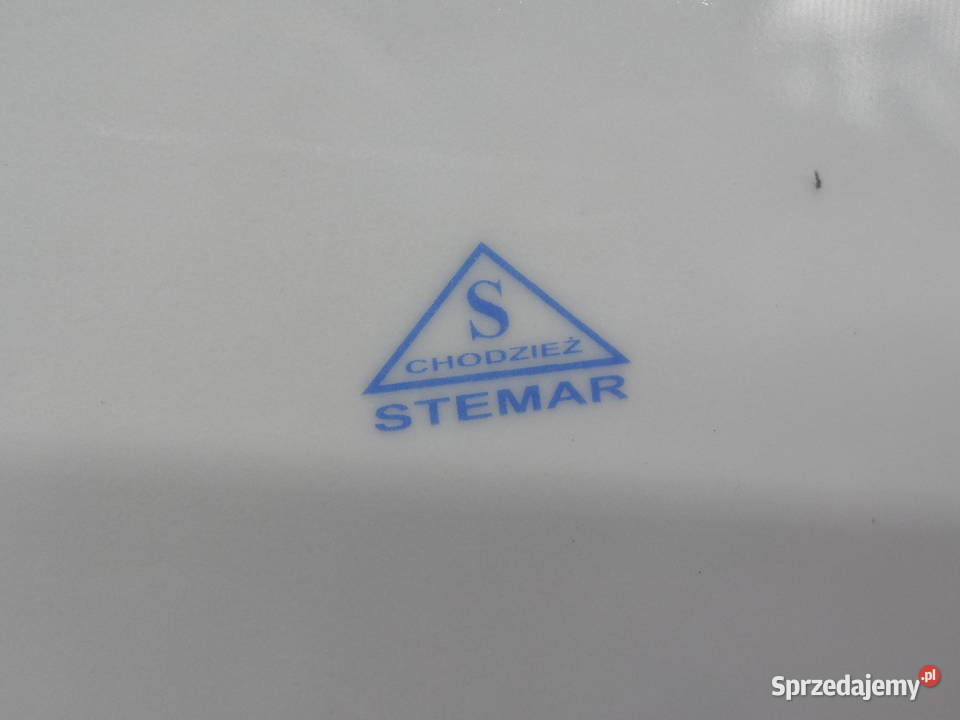 Pamiątkowy Talerz CHODZIEŻ STEMAR 75 Urodziny Porcelana i szkło Raszków