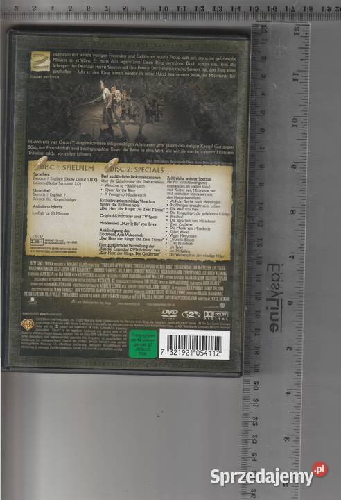 Der Herr Der Ringe Die Gefahrten DVD Pruszków sprzedam