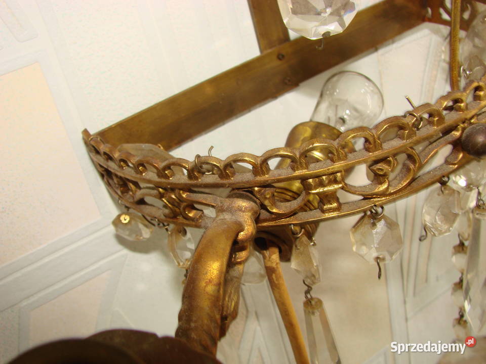 stary mosiężny świecznikkinkiet Pruszcz Gdański