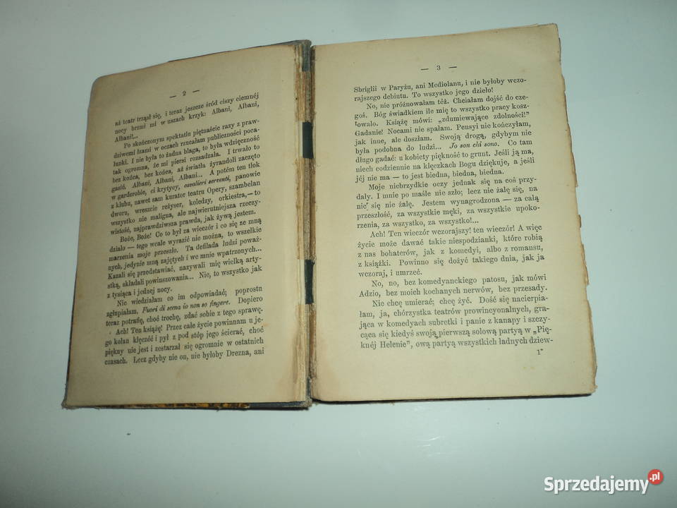 Powieść Jesień Alfreda Konara z 1898 roku Nowy Sącz