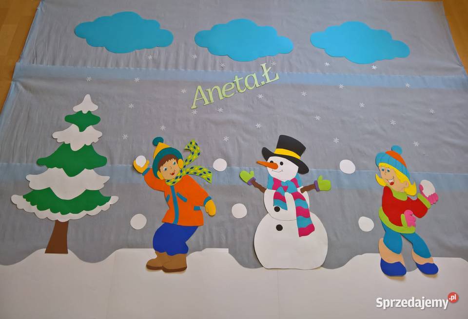 Dekoracje zimowe z brystolu Ryki