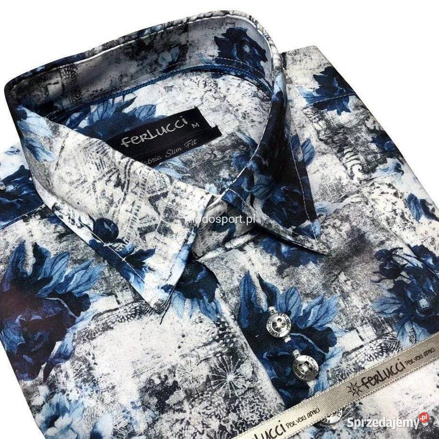FERLUCCI KOSZULA MĘSKA CALABRIA SLIM FIT C101 Rozmiar L Warszawa sprzedam