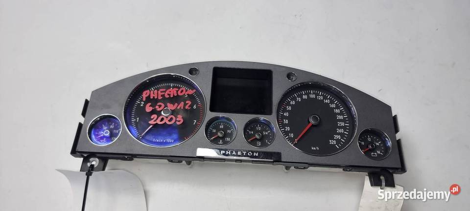 LICZNIK ZEGAR VOLKSWAGEN PHAETON 3D0920881E osobowe Lipno