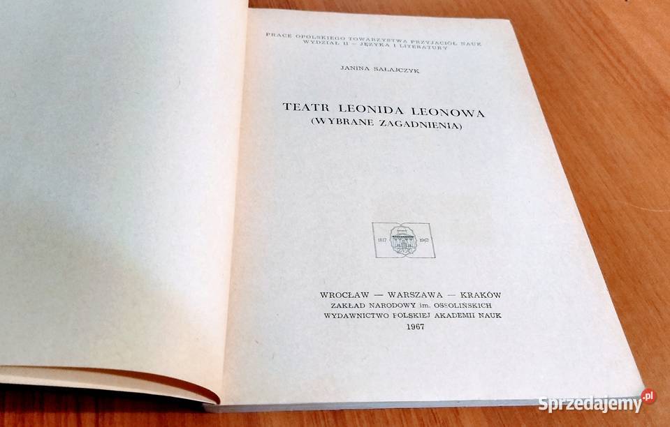 Teatr Leonida Leonowa wybrane zagadnienia Janina pomorskie Gdańsk