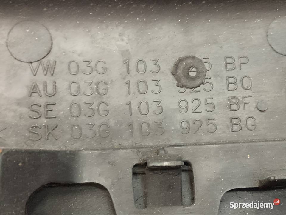 03G103925 pokrywa górna silnika tdi volkswagen Osłony silnika zachodniopomorskie