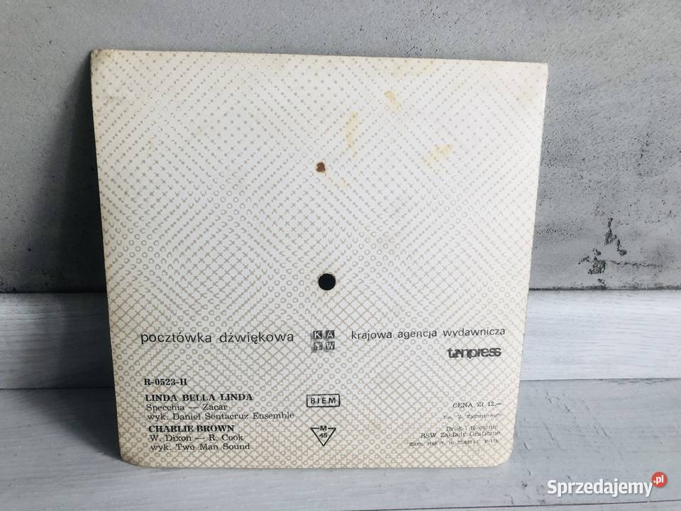 Pocztówka dźwiękowa Daniel Sentacruz Linda bella płyta winylowa Łódź