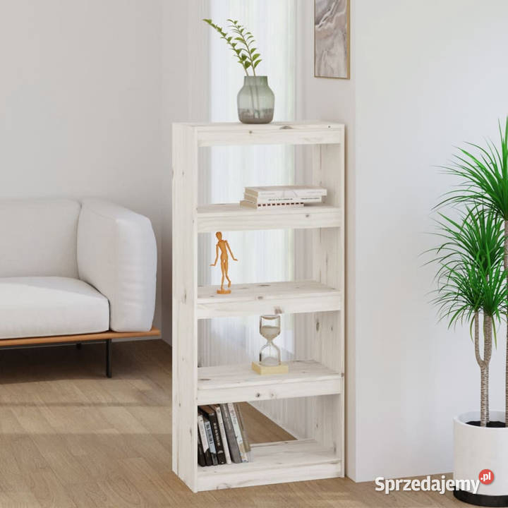 Regał na książkiprzegroda biały 60x30x1355 sprzedam