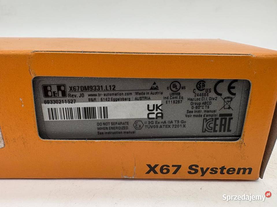 BR Automation X67DM9331L12 Rev J0 IO Module Warszawa