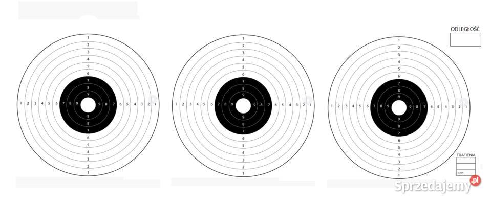 Tarcze Trening Strzelecki Tekturowe TWARDE 10 Nowy Sącz