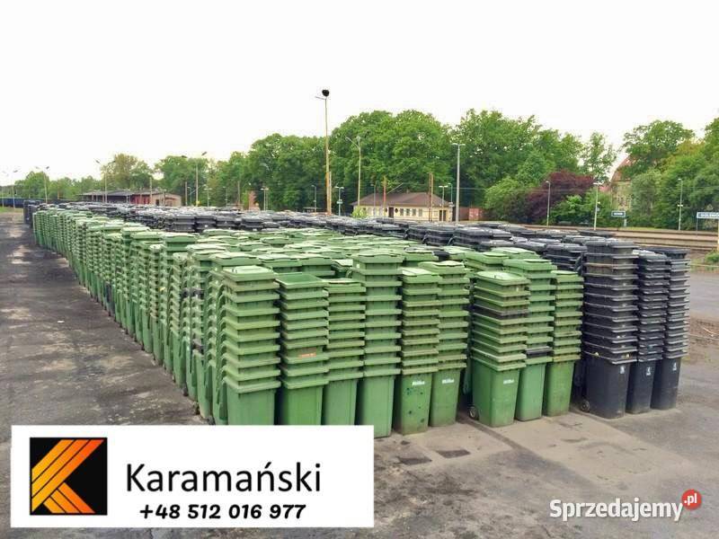 120 L 240 L 1100 L używane pojemniki na odpady Toruń