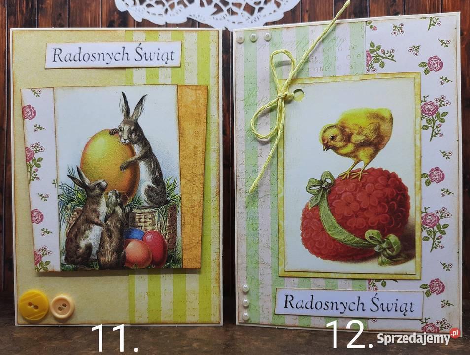 Kartki wielkanocne ręcznie robione Wielkanoc 4 Kraków sprzedam