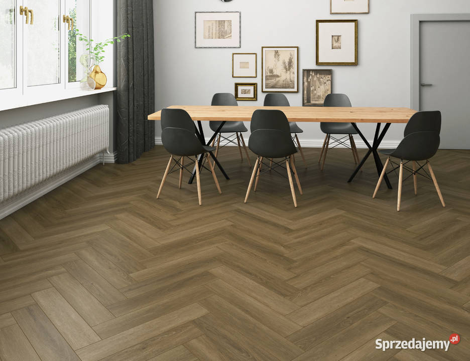 Panele winylowe Original Herringbone NEGROS BS Płytki uniwersalne Wykończenie Warszawa