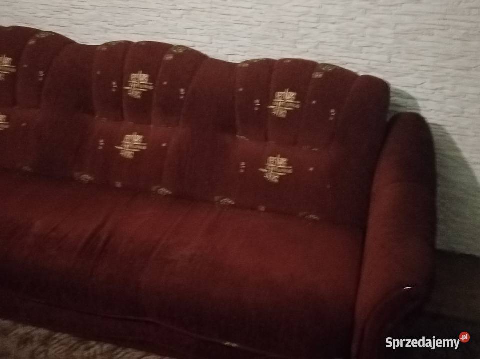 Kanapa tapczan bordo Wągrowiec