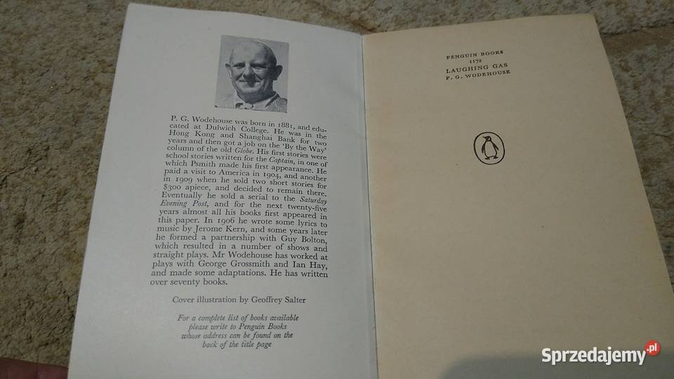 Laughing gas P G Wodehouse Penguin books 26 1172 Gdańsk sprzedam
