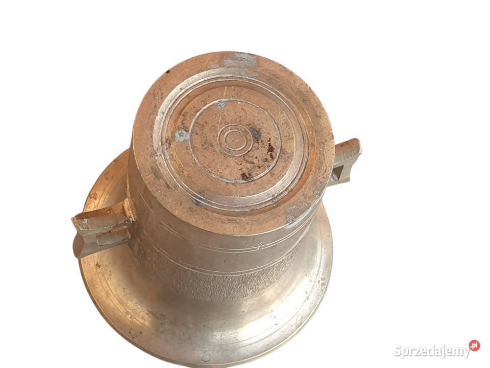 Stary mosiężny moździerz kuchenny sygnowany lata Cieszyn
