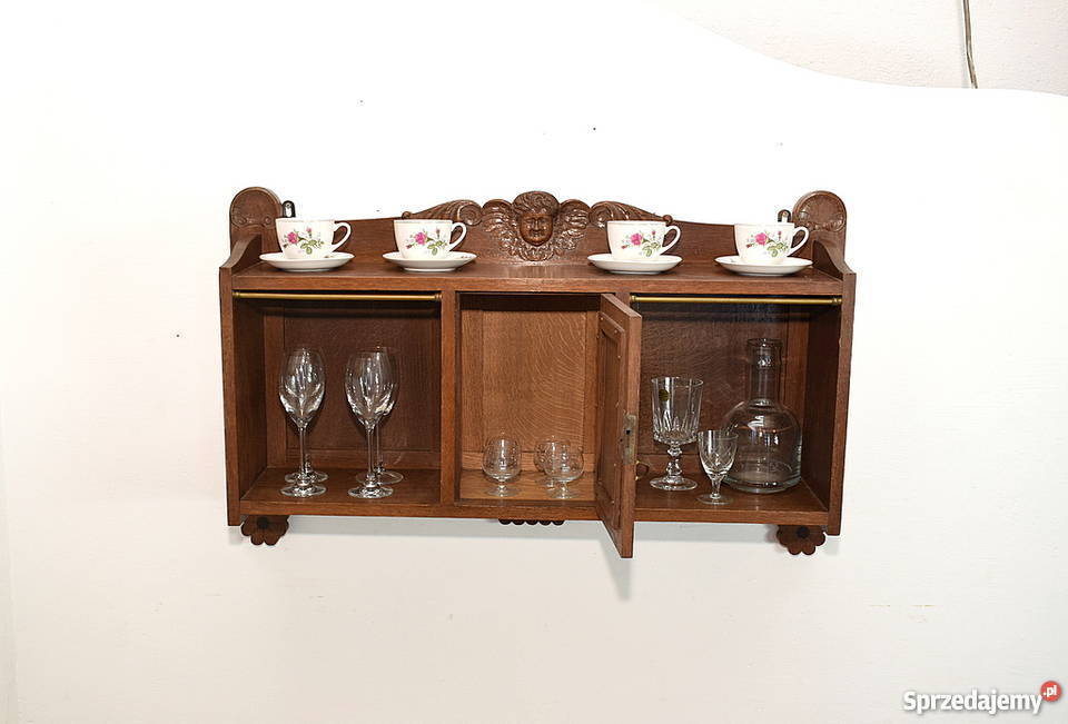 Stara dębowa półka szafka wisząca wysyłam