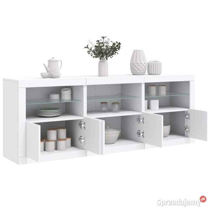 Szafka z oświetleniem LED biała 1815x37x67 mazowieckie