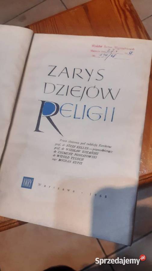 Książka Zarys dziejów religi Janów Lubelski sprzedam