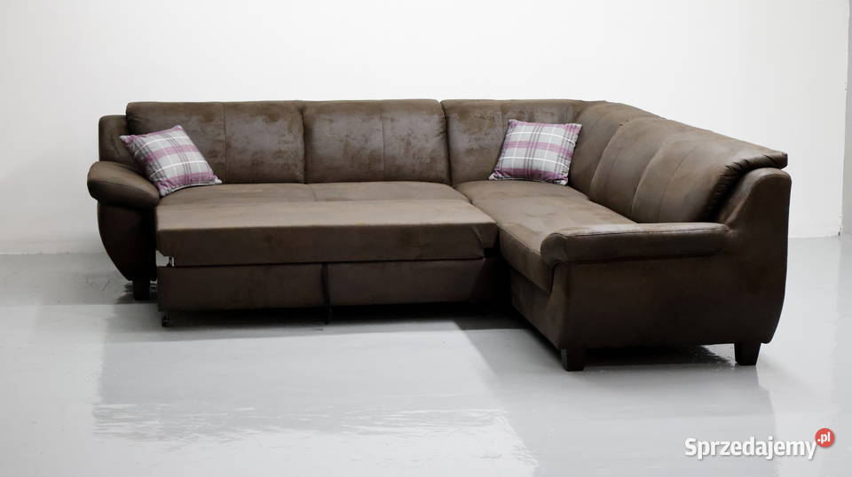 TLH Narożnik z funkcją spania ciemnobrązowa