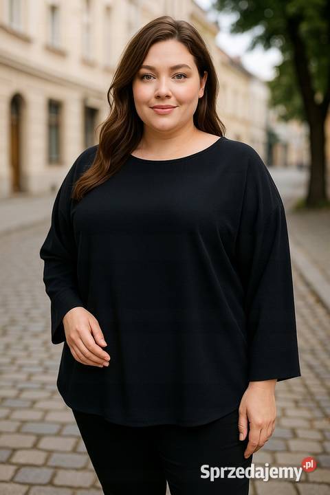 Bluzka damska czarna kimono plus size biust 120 Pątnów sprzedam