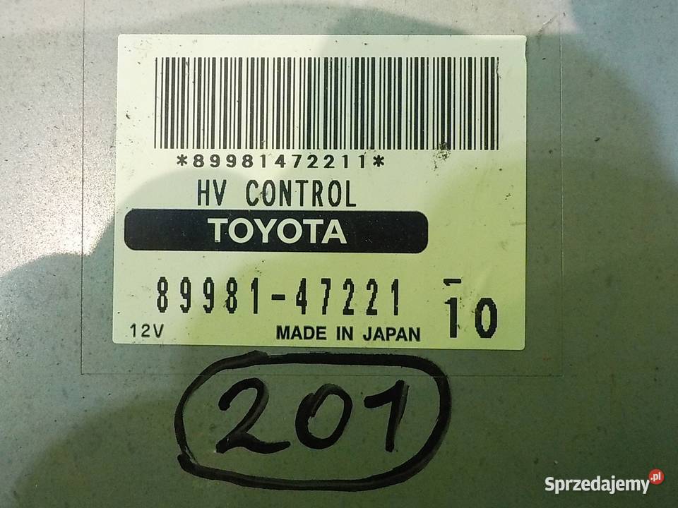 TOYOTA PRIUS II 15 VVTI 08r 5D sterownik silnika sprzedam