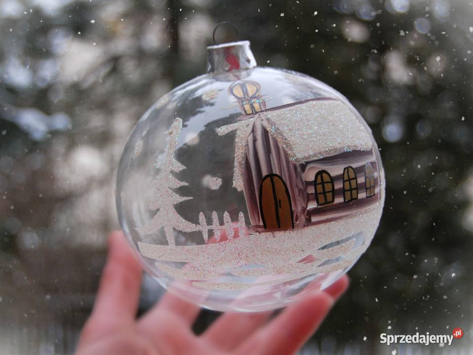 Bombka szklana ręcznie malowana 125 kościół lubelskie Lublin