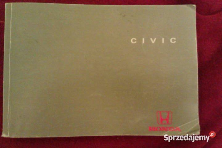 Honda Civic VI instrukcja obsługi Warszawa sprzedam