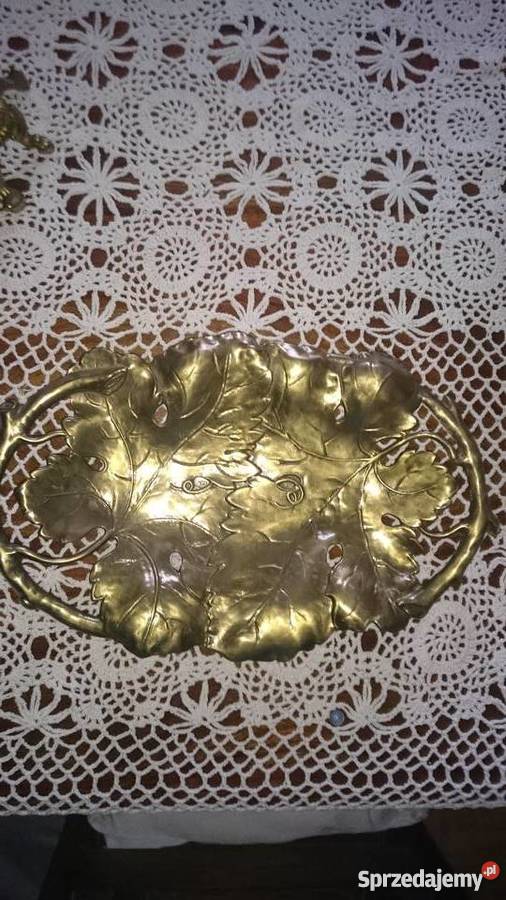 Stara Mosiężna Patera Oczyszczona i Kraków