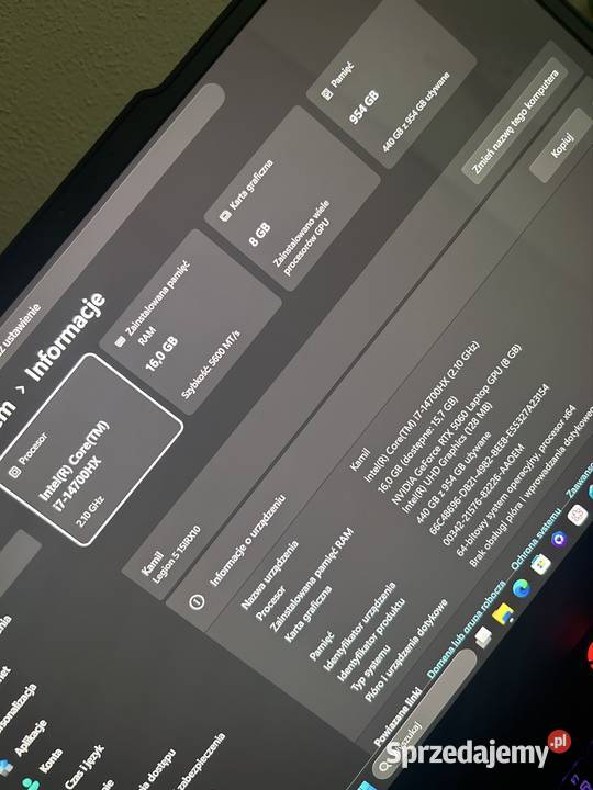 Laptop gamingowy Komputery i Akcesoria Chełm