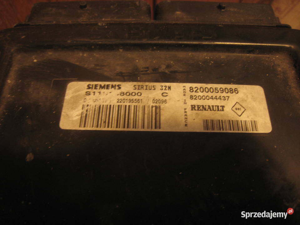 Komputer zestaw startowy Renault Megane I lift Części samochodowe Kraków